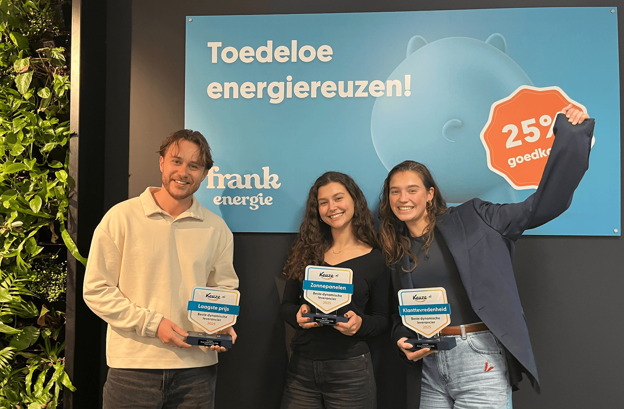 Frank Energie winnaar in 3 categorieën