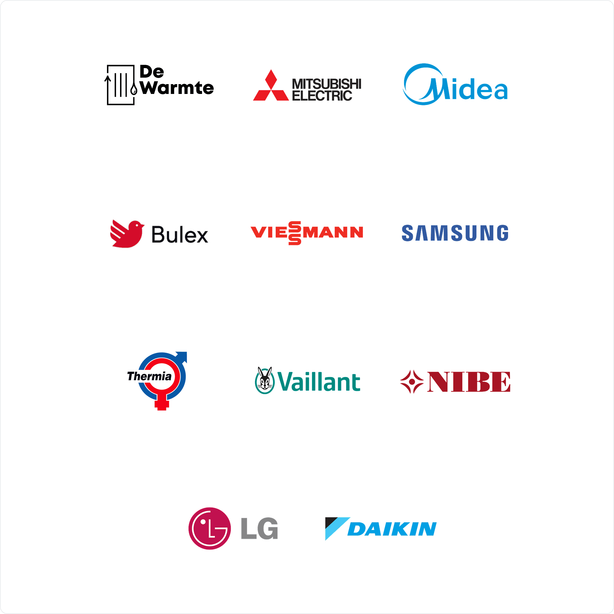 Brands of heat pumps